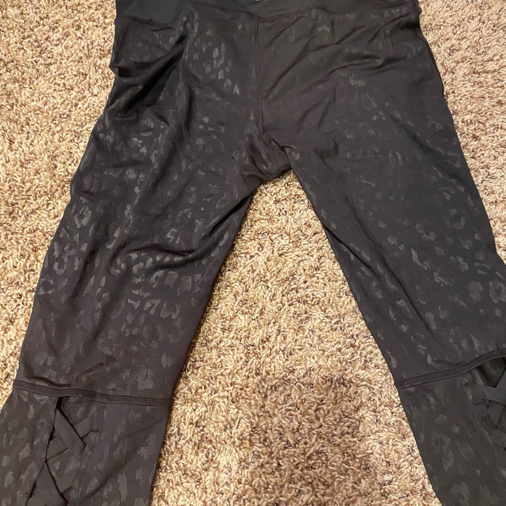 Black Leopard Print Leggings